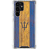 Barbados Flag Dark Wood Galaxy S24 Ultra Clear Case